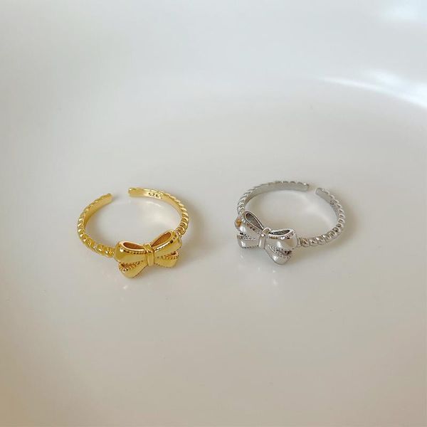 cluster rings mlkenly simple bow ring 925 sterling silver jewelry fashion temperament adjustable opening toe for women, Golden;silver
cluster rings mlkenly simple bow ring 925 sterling silver jewelry fashion temperament adjustable opening toe for women, Golden;silver