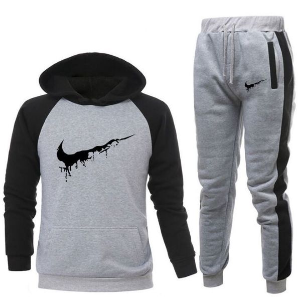 2021 men's brand tracksuit men white thermal sweatshirts women sportswear sets hoodie+pants sporting suit male s-xxxl, Gray
2021 men's brand tracksuit men white thermal sweatshirts women sportswear sets hoodie+pants sporting suit male s-xxxl, Gray