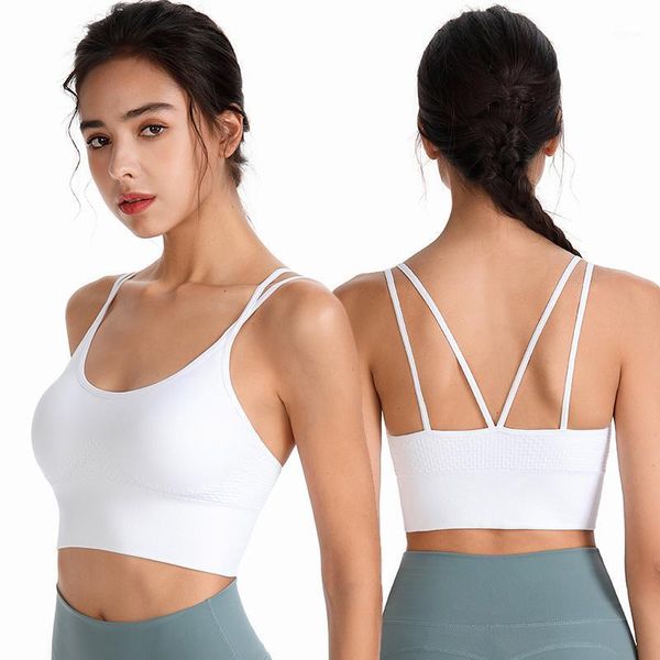 camisoles & tanks workout crop women sports bra non-trace without steel ring elastic yoga fitness clothing vest push up, Black;white
camisoles & tanks workout crop women sports bra non-trace without steel ring elastic yoga fitness clothing vest push up, Black;white