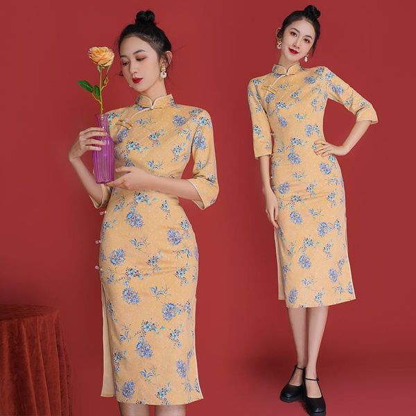 casual dresses make qipao in autumn with high-end dress young maiden temperament cultivate one's morality version of chinese wind resto, Black;gray
casual dresses make qipao in autumn with high-end dress young maiden temperament cultivate one's morality version of chinese wind resto, Black;gray