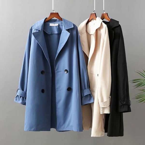 plus size outerwear & coats windbreaker for women cotton blended fabric long sleeves looser solid color fashion jacket large fatlady fall, Black
plus size outerwear & coats windbreaker for women cotton blended fabric long sleeves looser solid color fashion jacket large fatlady fall, Black