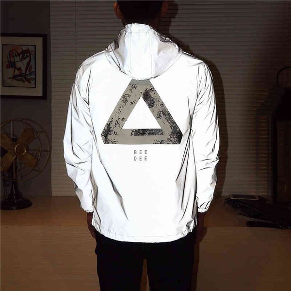 downs reflective windbreaker spring products men's streetwear hip-hop print hooded loose jacket orescent clothing, Black
downs reflective windbreaker spring products men's streetwear hip-hop print hooded loose jacket orescent clothing, Black