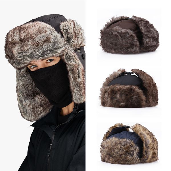 winter hat keep warm winter trapper aviator trooper earflap russian ski hat fur bomber faux fur fashionable hats, Blue;gray
winter hat keep warm winter trapper aviator trooper earflap russian ski hat fur bomber faux fur fashionable hats, Blue;gray