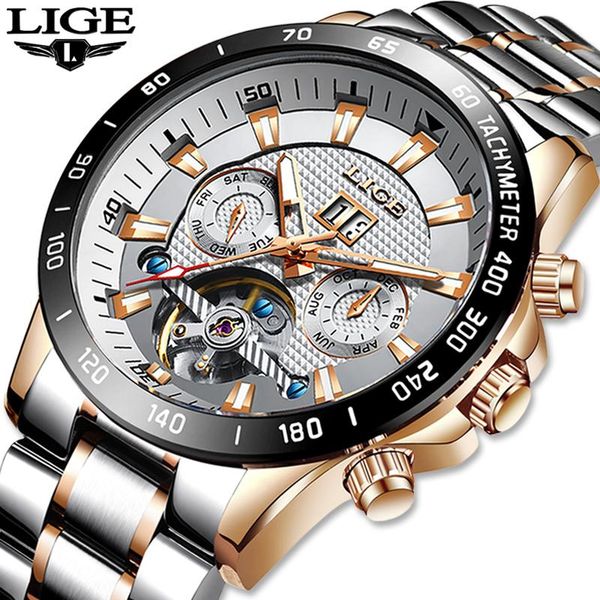 skeleton tourbillon mechanical watch men automatic classic rose gold all steel wrist watches reloj hombre 2021 wristwatches, Slivery;brown
skeleton tourbillon mechanical watch men automatic classic rose gold all steel wrist watches reloj hombre 2021 wristwatches, Slivery;brown