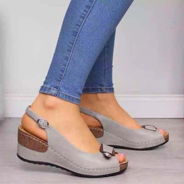 dress shoes 2021 women summer sandals wedge fish mouth buckle casual fashion solid beach ladies plus size, Black
dress shoes 2021 women summer sandals wedge fish mouth buckle casual fashion solid beach ladies plus size, Black