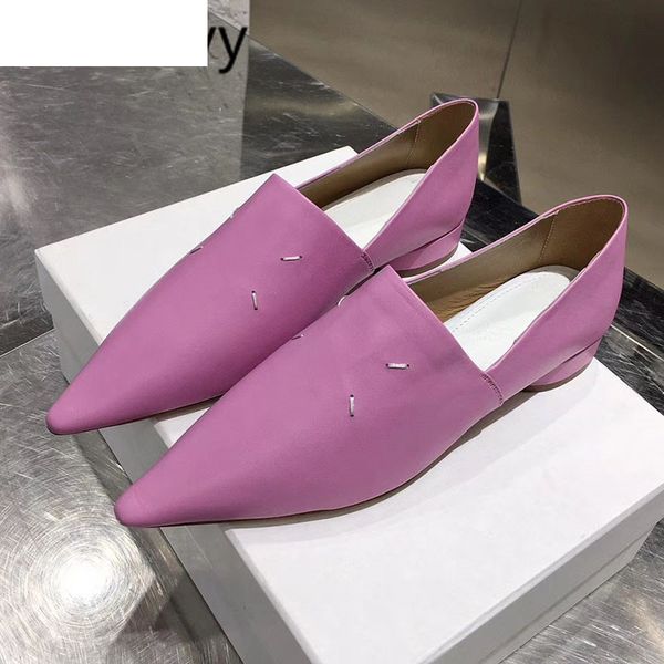 sandals soft genuine leather low heel shoes women pointes toe lazy loafers runway designer casual comfortable ladies mules 13t1, Black
sandals soft genuine leather low heel shoes women pointes toe lazy loafers runway designer casual comfortable ladies mules 13t1, Black