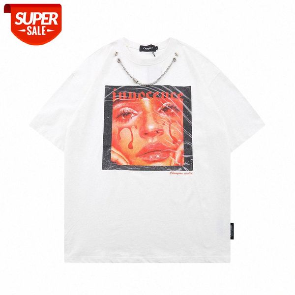 vibe style necklace design character print short-sleeved t-shirt men's street loose round neck five-point sleeve #da9m, White;black
vibe style necklace design character print short-sleeved t-shirt men's street loose round neck five-point sleeve #da9m, White;black