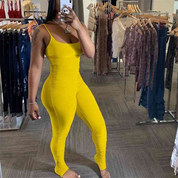 omsj summer spaghetti strap backless women bodycon playsuit sleeveless off-shoulder folds seven colors casual jumpsuit 210517, Black;white
omsj summer spaghetti strap backless women bodycon playsuit sleeveless off-shoulder folds seven colors casual jumpsuit 210517, Black;white