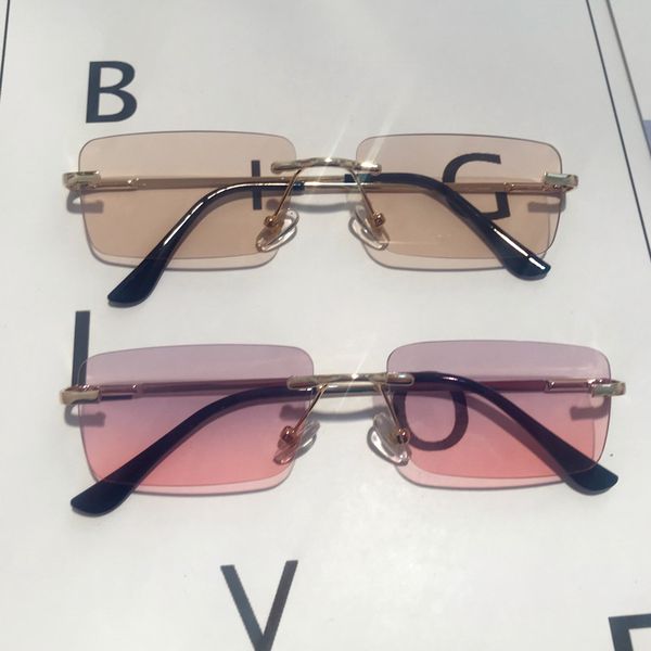 sun glasses rimless alloy small square glasses for women vintage ins gradient clear female uv400 shades hip hop eyewear, White;black
sun glasses rimless alloy small square glasses for women vintage ins gradient clear female uv400 shades hip hop eyewear, White;black