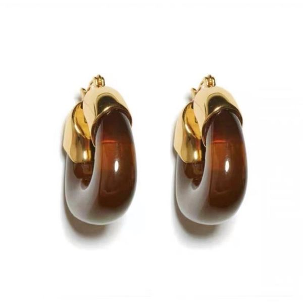 hoop & huggie women earrings jewelry transparent / brown resin u-shaped cool style temperament acrylic simple, Golden;silver
hoop & huggie women earrings jewelry transparent / brown resin u-shaped cool style temperament acrylic simple, Golden;silver
