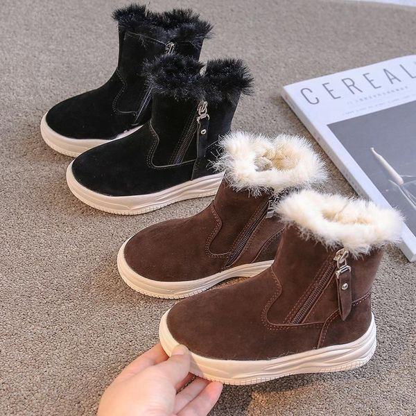 boots girl for kids cotton shoes winter plush girls booties fashion soft bottom non-slip children' sports, Black;grey
boots girl for kids cotton shoes winter plush girls booties fashion soft bottom non-slip children' sports, Black;grey