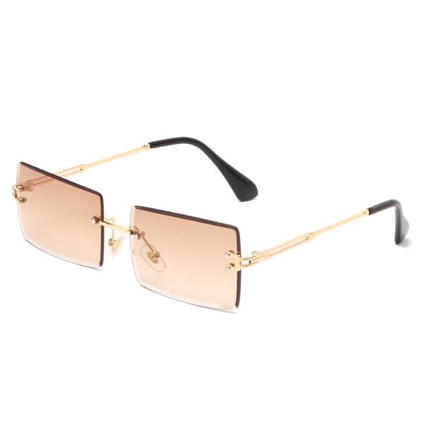 sunglasses fashion rimless women small square sun glasses metal shades uv400 eyewear, White;black
sunglasses fashion rimless women small square sun glasses metal shades uv400 eyewear, White;black