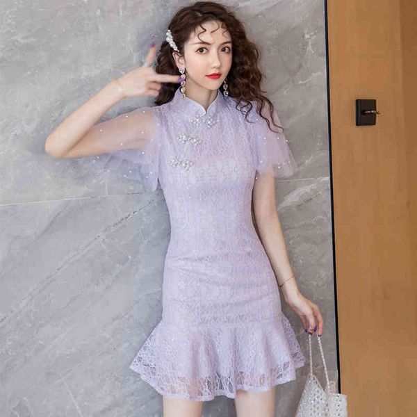 arrival fashion summer mini party ol retro Chinese-style personality cheongsam lace seams plied dress, Black;gray
arrival fashion summer mini party ol retro Chinese-style personality cheongsam lace seams plied dress, Black;gray