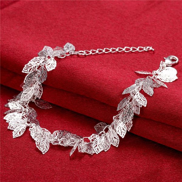 women's sterling silver plated leaf charm bracelet gssb407 fashion 925 silver plate jewelry bracelets, Golden;silver
women's sterling silver plated leaf charm bracelet gssb407 fashion 925 silver plate jewelry bracelets, Golden;silver