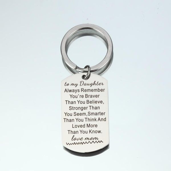 keychains 10pcs inspirational military card stainless steel key chain jewelry to my daughter always remember you`re for w gift, Silver
keychains 10pcs inspirational military card stainless steel key chain jewelry to my daughter always remember you`re for w gift, Silver