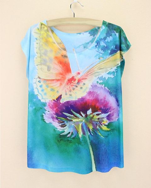 women's t-shirt butterfly flower forest shirt women dandelion blue camiseta digital print short sleeve 2021 coming feminina, White
women's t-shirt butterfly flower forest shirt women dandelion blue camiseta digital print short sleeve 2021 coming feminina, White