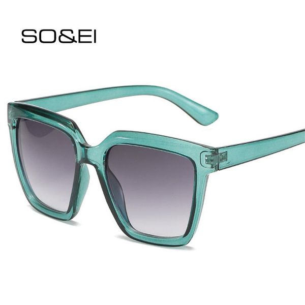 sunglasses so&ei fashion oversized square women retro pink yellow gradient shades uv400 men cat eye sun glasses, White;black
sunglasses so&ei fashion oversized square women retro pink yellow gradient shades uv400 men cat eye sun glasses, White;black