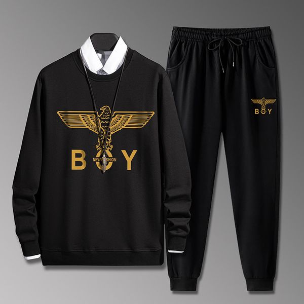 men's tracksuits sweater and trousers suit spring autumn 2021 fashion eagle sportswear leisure br, Gray
men's tracksuits sweater and trousers suit spring autumn 2021 fashion eagle sportswear leisure br, Gray