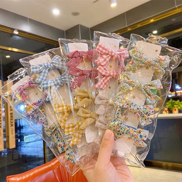 2 pair new korean sweet girl fashion plaid floral fabric bow duckbill clip simple beautiful children hairpins hair accessories, Slivery;white
2 pair new korean sweet girl fashion plaid floral fabric bow duckbill clip simple beautiful children hairpins hair accessories, Slivery;white