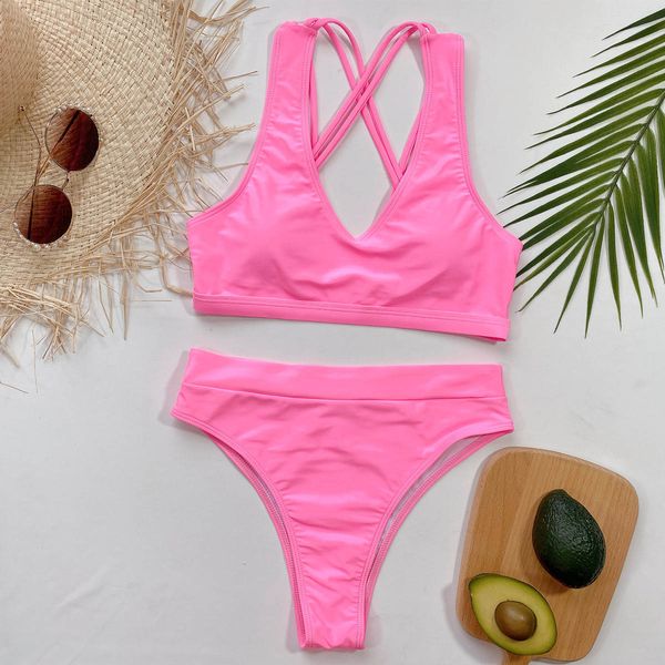 high waisted bikini 2021 push up bikini set pink women swimsuit female swimwear bathing suit beachwear swimming suit biquiniswimwear bat, White;black
high waisted bikini 2021 push up bikini set pink women swimsuit female swimwear bathing suit beachwear swimming suit biquiniswimwear bat, White;black