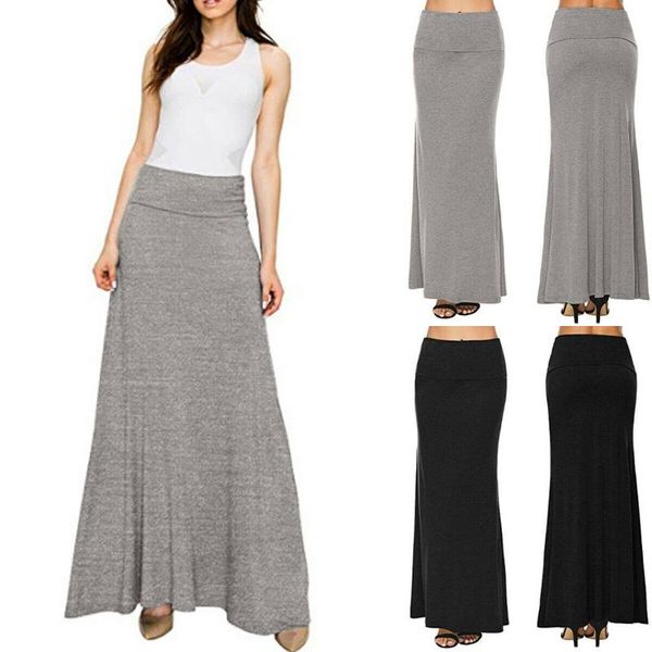 skirts women casual skirt solid elastic high waist loose straight long for spring, Black
skirts women casual skirt solid elastic high waist loose straight long for spring, Black