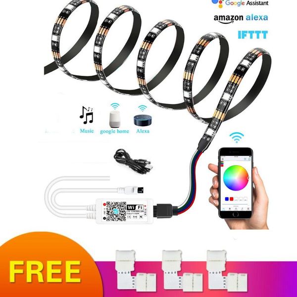 strips 1-5m 5v usb led strip light tv background lighting kit music wifi smart app alexa google lamp
strips 1-5m 5v usb led strip light tv background lighting kit music wifi smart app alexa google lamp