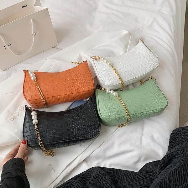 evening bags fashion women alligator pattern pure color pu leather shoulder underarm hobos bag casual ladies pearl chain small purse handbag
evening bags fashion women alligator pattern pure color pu leather shoulder underarm hobos bag casual ladies pearl chain small purse handbag