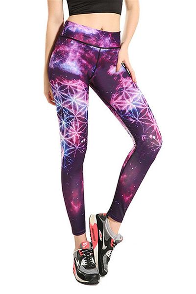 women's leggings women purple floral galaxy fitness exercise quick drying ankle length energy pants trousers ropa mujer, Black
women's leggings women purple floral galaxy fitness exercise quick drying ankle length energy pants trousers ropa mujer, Black