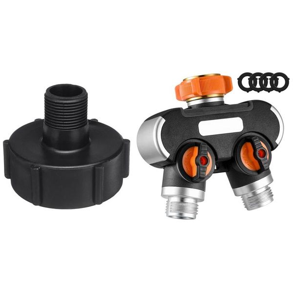 watering equipments 1 set 2 way garden hose splitter connector, faucet adapter & 1pcs 1000l ibc water tank
watering equipments 1 set 2 way garden hose splitter connector, faucet adapter & 1pcs 1000l ibc water tank
