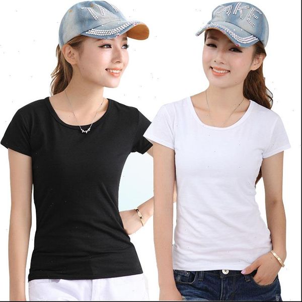 women t shirt basic short sleeve o neck casual camiseta feminina black white cotton summer solid color slim tee
women t shirt basic short sleeve o neck casual camiseta feminina black white cotton summer solid color slim tee