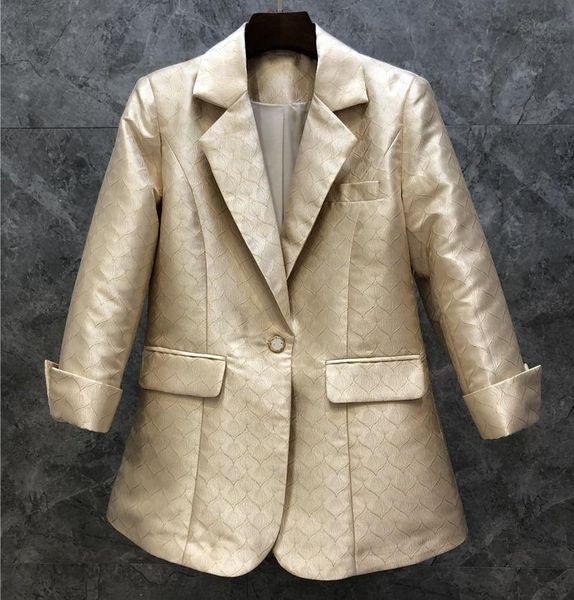 women's suits & blazers blazer coats 2021 autumn winter style ladies notched collar vintage jacquard prints single button, White;black
women's suits & blazers blazer coats 2021 autumn winter style ladies notched collar vintage jacquard prints single button, White;black