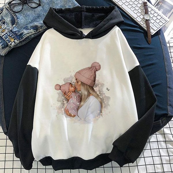 women's hoodies & sweatshirts fashion mother sweatshirt y2k sportswear fall/winter 2021 brand tracksuits velour suit women track, Black
women's hoodies & sweatshirts fashion mother sweatshirt y2k sportswear fall/winter 2021 brand tracksuits velour suit women track, Black