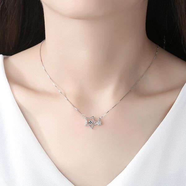 designer jewelry necklace heart 925 sterling silver clavicle chain fashion all-match suitable for social gathering party trendy star pendant
designer jewelry necklace heart 925 sterling silver clavicle chain fashion all-match suitable for social gathering party trendy star pendant