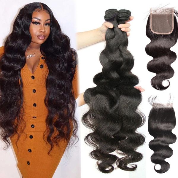 human hair bulks 30 inch body wave bundles with closure brazilian weave 3 frontal, Black
human hair bulks 30 inch body wave bundles with closure brazilian weave 3 frontal, Black