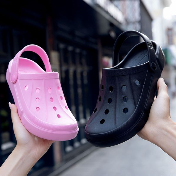 wholesale take a walk men women walking colorful slippers shower room indoor sandy beach hole shoes soft bottom sandals, Black
wholesale take a walk men women walking colorful slippers shower room indoor sandy beach hole shoes soft bottom sandals, Black