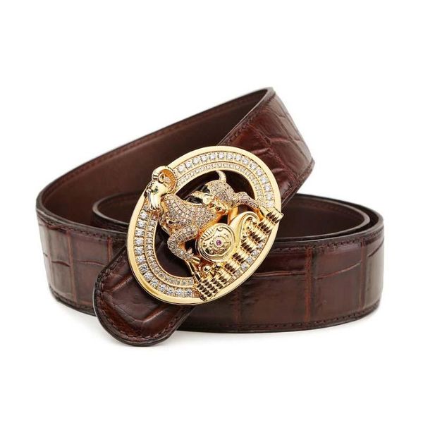 belts linshe crocodile the belt men real thing luxury big metal antelope head smooth buckle, Black;brown
belts linshe crocodile the belt men real thing luxury big metal antelope head smooth buckle, Black;brown