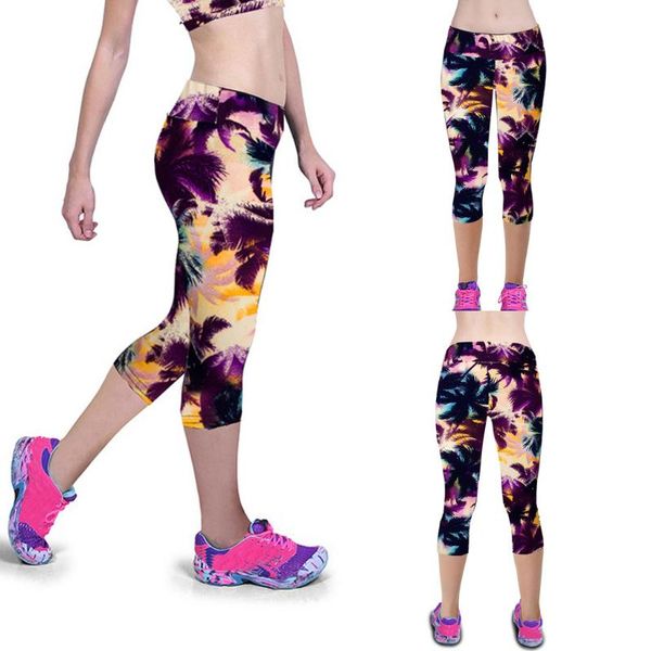 women elastic leggings pants high waist slim print high-waist hip stretch running fitness yoga seven-minute women's, Black
women elastic leggings pants high waist slim print high-waist hip stretch running fitness yoga seven-minute women's, Black