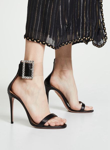 summer fashion shoes woman sandals rhinestone buckle transparent pvc high heels party dress black big size 35-42
summer fashion shoes woman sandals rhinestone buckle transparent pvc high heels party dress black big size 35-42