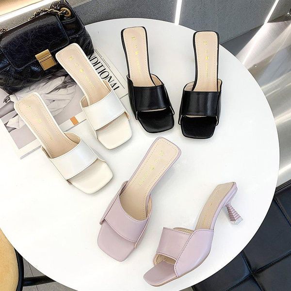 slippers 2021 fashion square toe high heels shoes women leather luxury designer ladies street beach sandals slides, Black
slippers 2021 fashion square toe high heels shoes women leather luxury designer ladies street beach sandals slides, Black