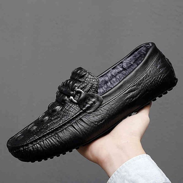 dress shoes men's genuine leather mens slip on loafers for men business brand luxury footwear man casual warm winter flats handmad, Black
dress shoes men's genuine leather mens slip on loafers for men business brand luxury footwear man casual warm winter flats handmad, Black