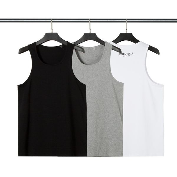 21ss fog feel of god double thread essentials base coat men's short sleeve vest, White;black
21ss fog feel of god double thread essentials base coat men's short sleeve vest, White;black