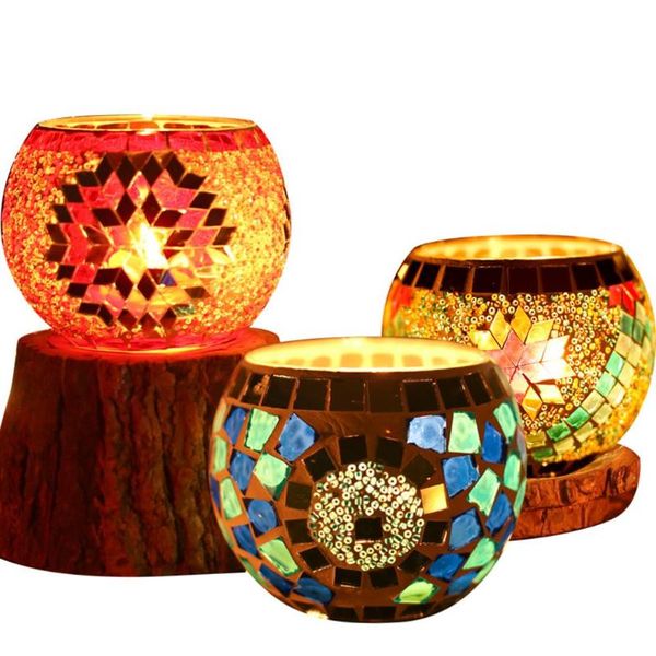 candle holders mosaic glass candlestick home candlelight dinner round ornament romantic wedding decoration valentines day gift
candle holders mosaic glass candlestick home candlelight dinner round ornament romantic wedding decoration valentines day gift