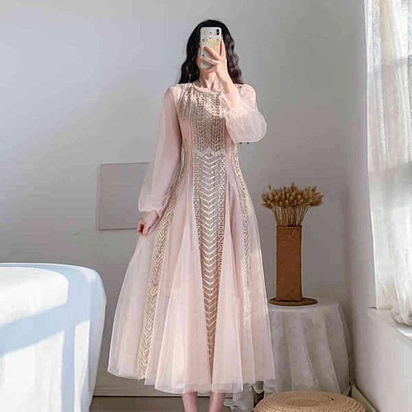 llzacoosh spring luxury beading long dresses women's pink mesh embroidery patchwork bohemian holiday full sleeve vestidos 210514, Black;gray
llzacoosh spring luxury beading long dresses women's pink mesh embroidery patchwork bohemian holiday full sleeve vestidos 210514, Black;gray