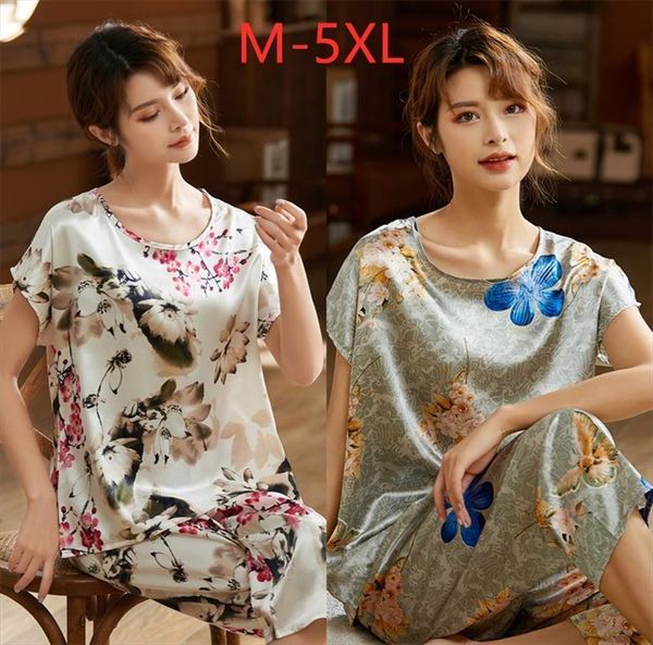paj womenss pyjamas large women sleepwear size l 5xl older satin silk pajamas sets female short summer nightgown moms clothes, Black;red
paj womenss pyjamas large women sleepwear size l 5xl older satin silk pajamas sets female short summer nightgown moms clothes, Black;red