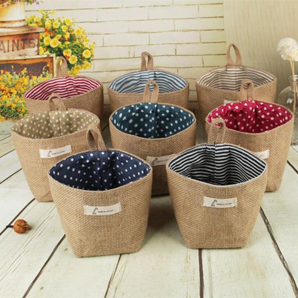 storage bags cottonhousehold linen art flower pot small sack hanging jute dot striped basket bag product
storage bags cottonhousehold linen art flower pot small sack hanging jute dot striped basket bag product