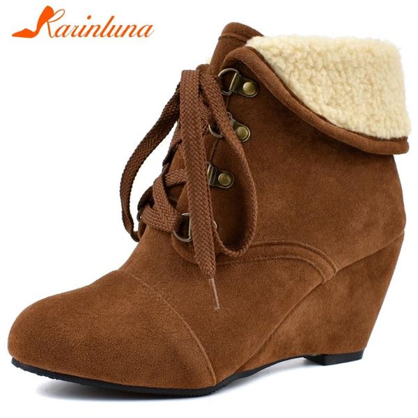 boots karin dropship leisure wedges round toe flock ankle short plush cross-tied autumn big size 48 laydies, Black
boots karin dropship leisure wedges round toe flock ankle short plush cross-tied autumn big size 48 laydies, Black