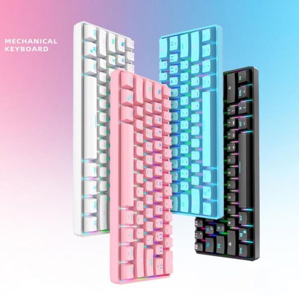 61-key dual-mode rgb lighting bluetooth charging keyclick wired mechanical keyboard -swappable durablefor pc computer keyboards
61-key dual-mode rgb lighting bluetooth charging keyclick wired mechanical keyboard -swappable durablefor pc computer keyboards