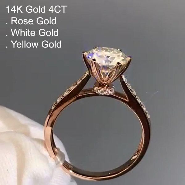 cluster rings 14k gold 4 moissanite diamond ring women luxury round crown rotate wedding party engagement anniversary ct d color, Golden;silver
cluster rings 14k gold 4 moissanite diamond ring women luxury round crown rotate wedding party engagement anniversary ct d color, Golden;silver