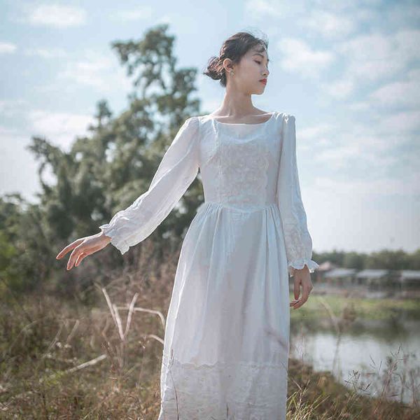 casual dresses women spring vintage elegant slim 100%cotton white retro french pastoral style embroidery lace long me4y, Black;gray
casual dresses women spring vintage elegant slim 100%cotton white retro french pastoral style embroidery lace long me4y, Black;gray