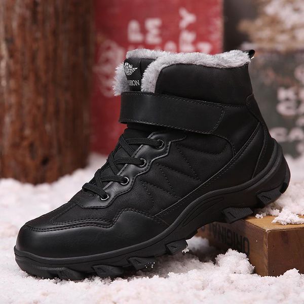 boots men boot leather causal shoes plush warm winter retrotooling footwear waterproof anti-skid design fur snow, Black
boots men boot leather causal shoes plush warm winter retrotooling footwear waterproof anti-skid design fur snow, Black